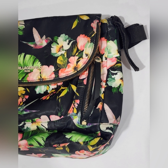 Karl Lagerfeld Black Floral Women's Bag - Picture 3 of 15